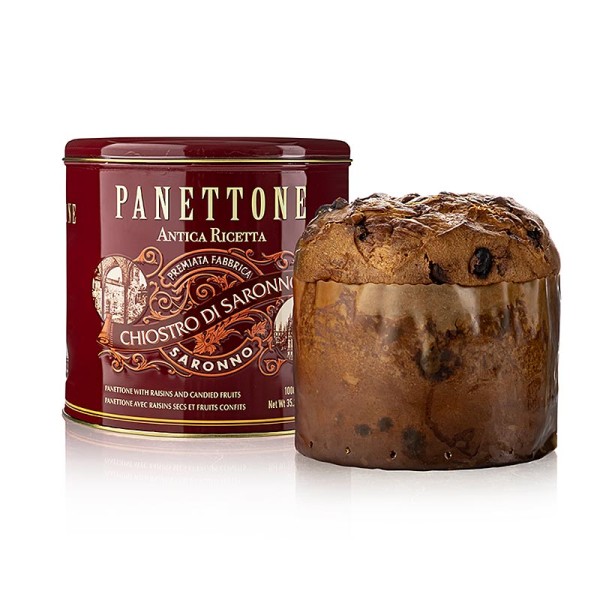 Paolo Lazzaroni - Weihnachtskuchen Panettone - Klassik Metalldose Cornice Lazzaroni