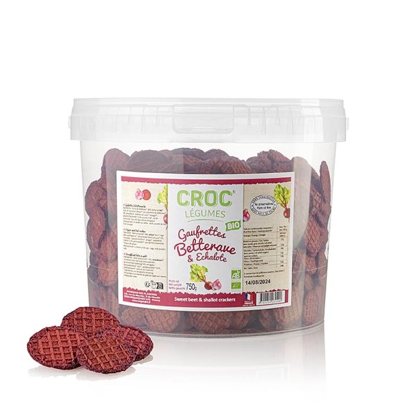 Barsnack Tresors - Barsnack - Croc Légumes franz. Mini-Waffeln mit Rote Bete & Schalotten BIO